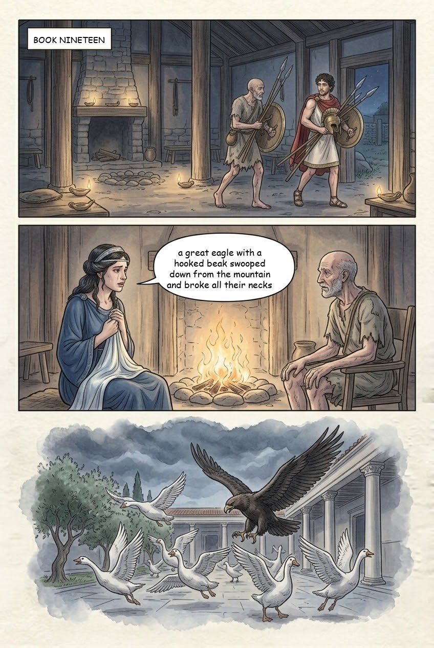The Odyssey, Book 19, first manga page