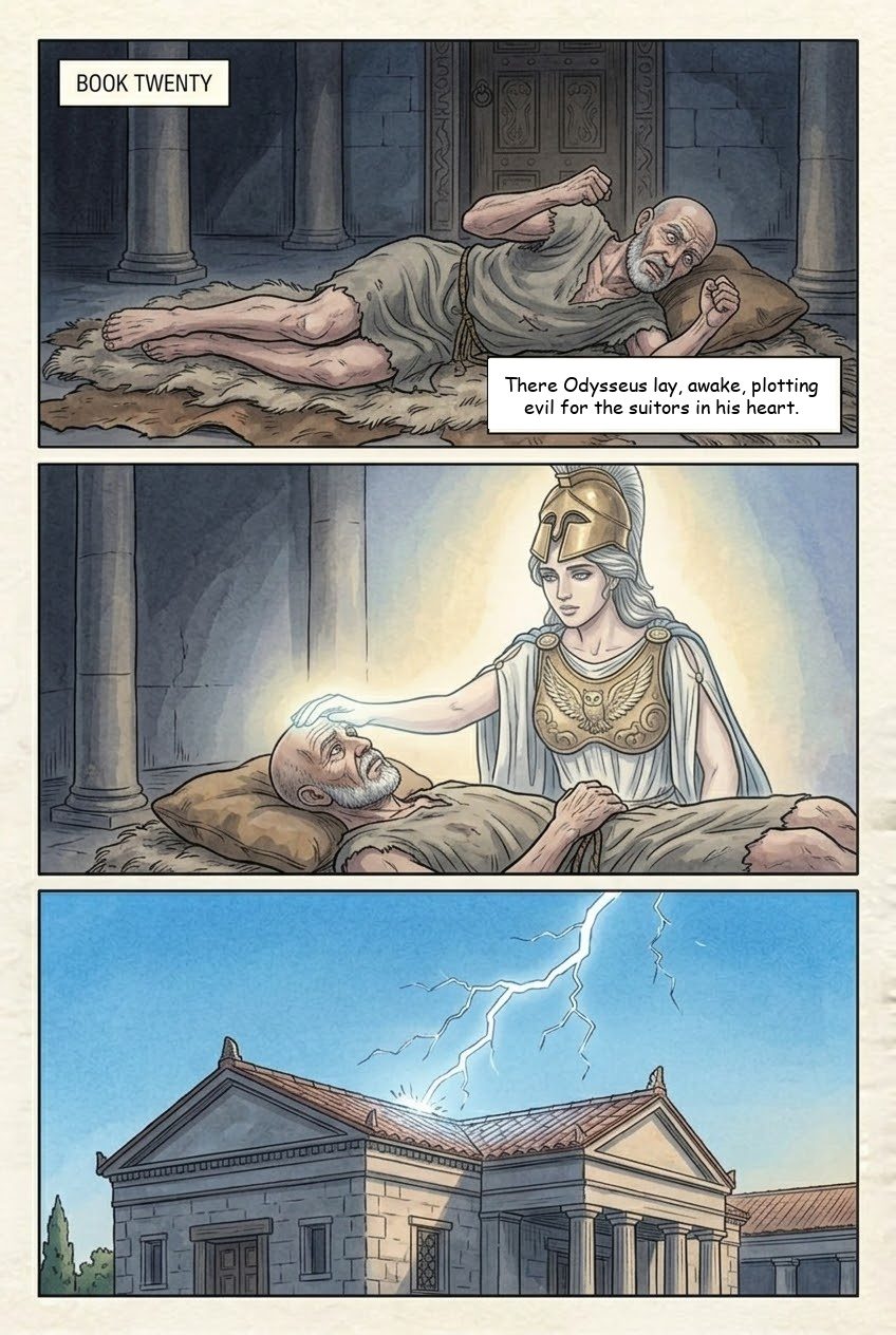 The Odyssey, Book 20, first manga page