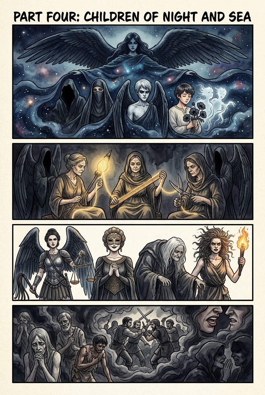 The Theogony, Part 4, first manga page