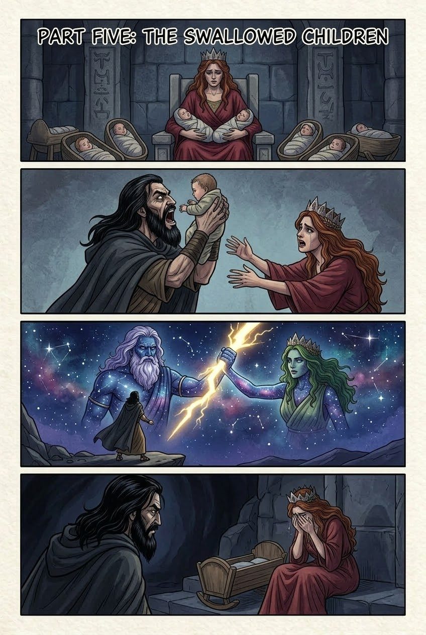 The Theogony, Part 5, first manga page
