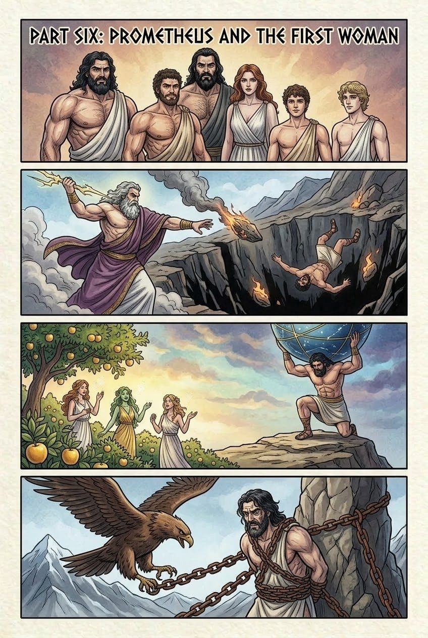 The Theogony, Part 6, first manga page