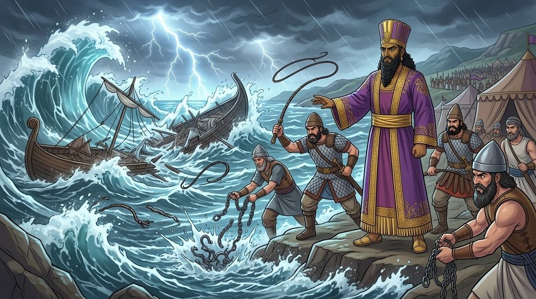 The Histories of Herodotus, Book Seven, Bridging the Hellespont