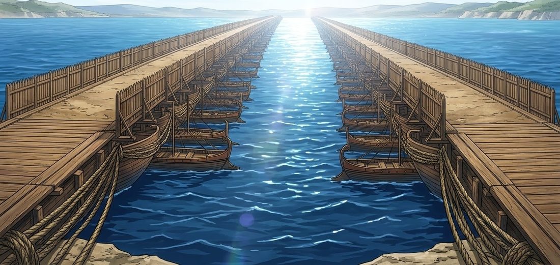 The Histories of Herodotus, Book Seven, Bridging the Hellespont