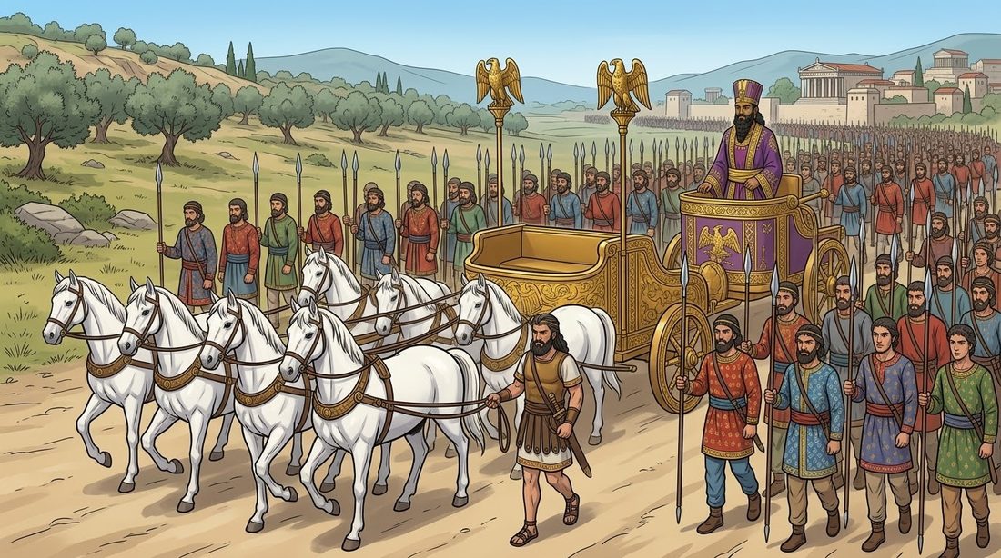 The Histories of Herodotus, Book Seven, The March Begins