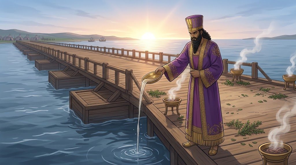 The Histories of Herodotus, Book Seven, Crossing into Europe