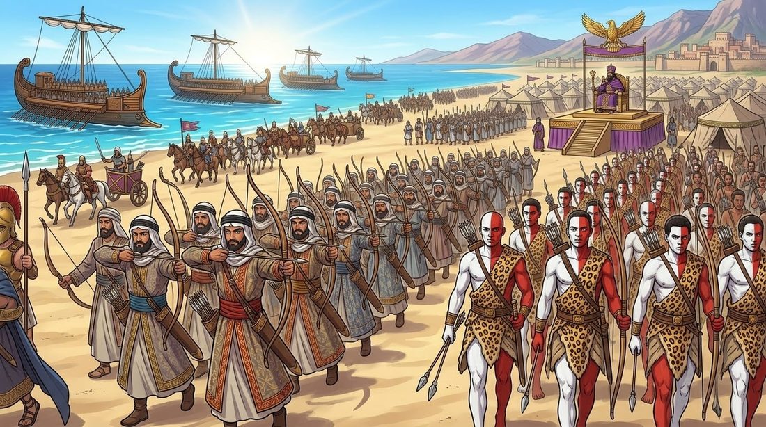 The Histories of Herodotus, Book Seven, The Great Army