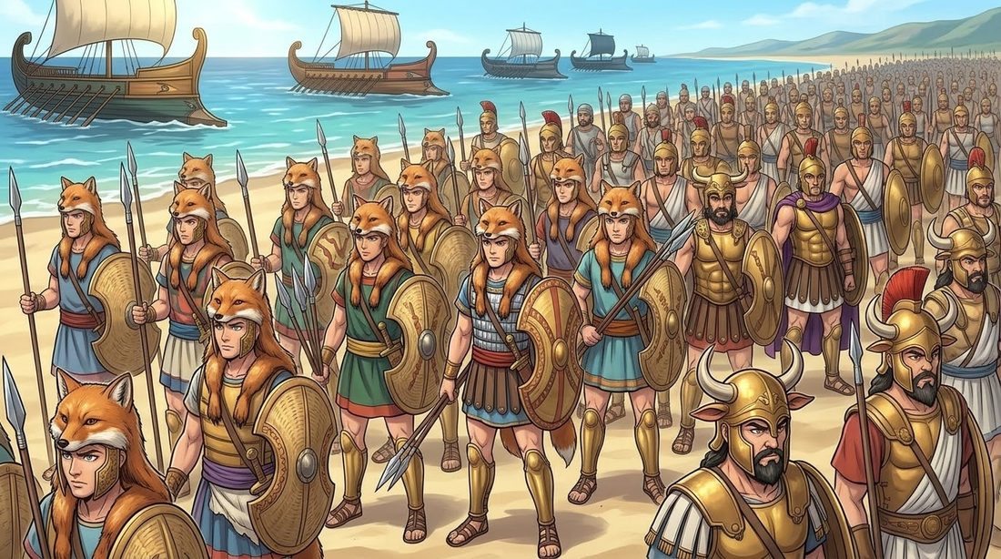 The Histories of Herodotus, Book Seven, The Great Army
