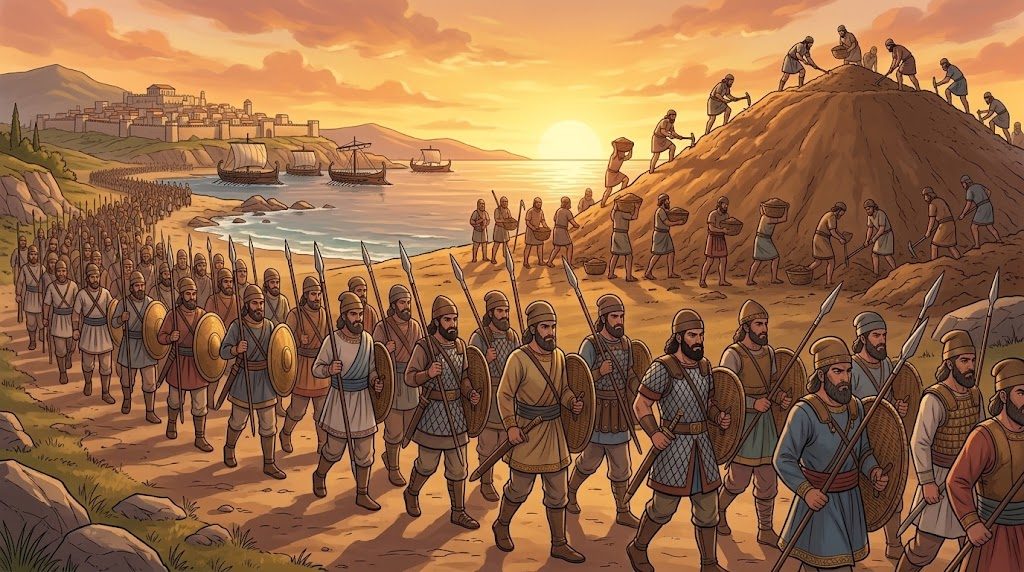 The Histories of Herodotus, Book Seven, Through Thrace