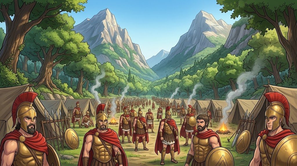 The Histories of Herodotus, Book Seven, The Pass at Olympus