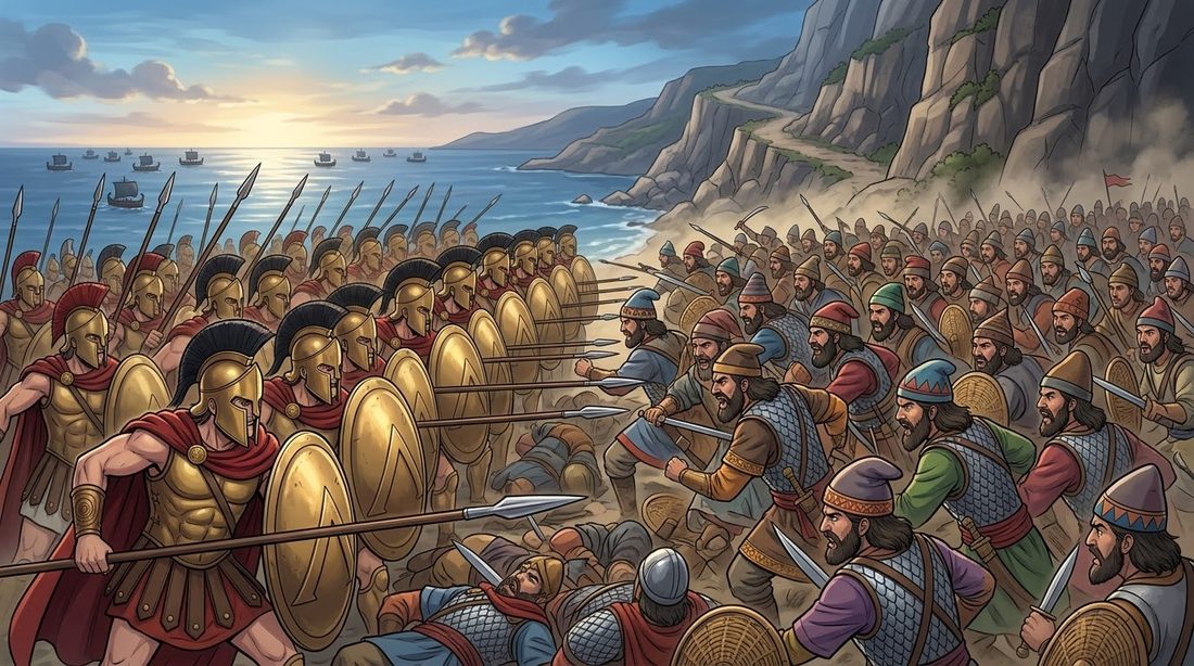 The Histories of Herodotus, Book Seven, The Immortals Fail