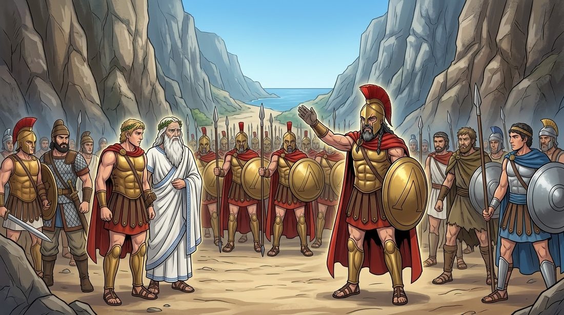 The Histories of Herodotus, Book Seven, The Last Stand