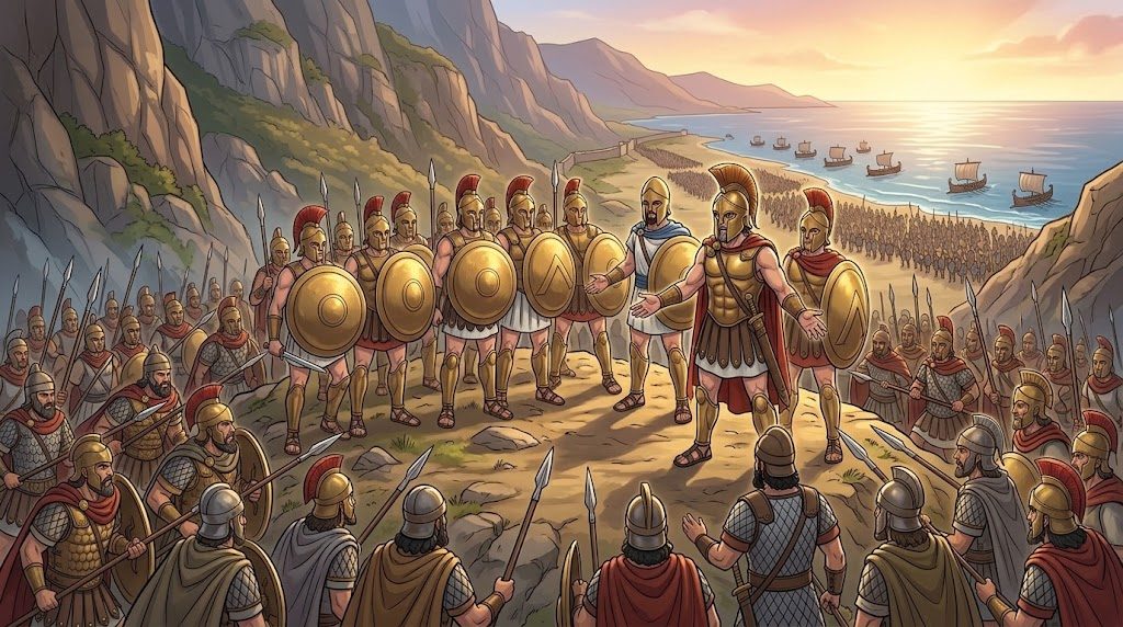 The Histories of Herodotus, Book Seven, After the Battle