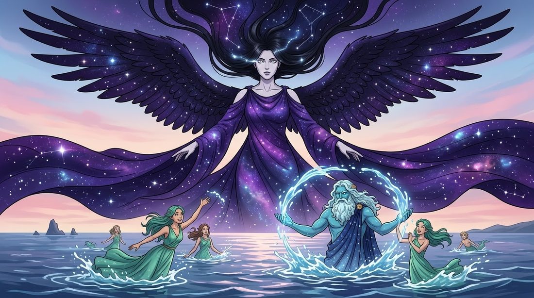 Hesiod's Theogony, Children of Night and Sea